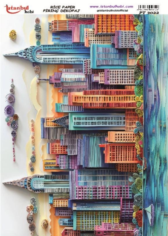 Pirinç Dekopaj Kağıdı 30x42cm PT-3022