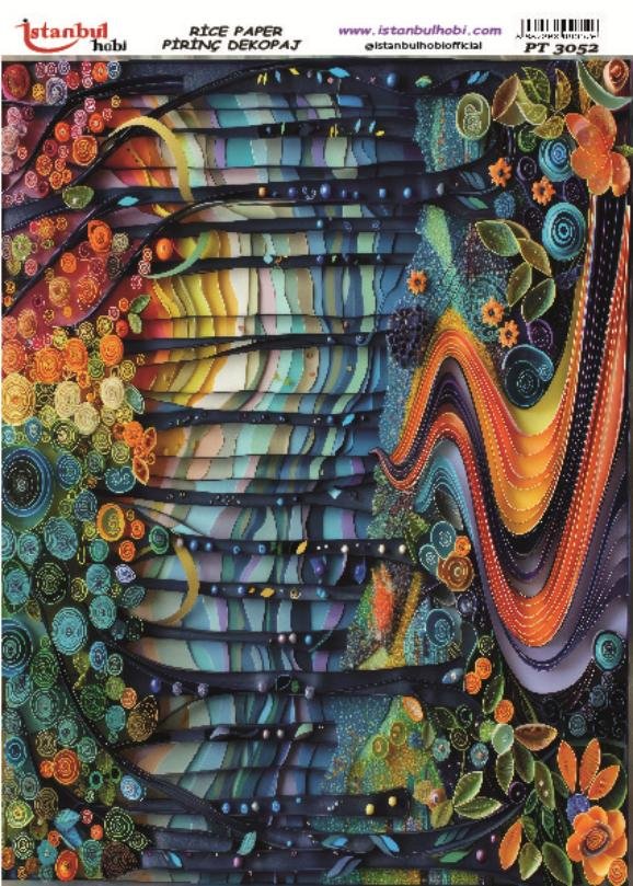 Pirinç Dekopaj Kağıdı 30x42cm PT-3052