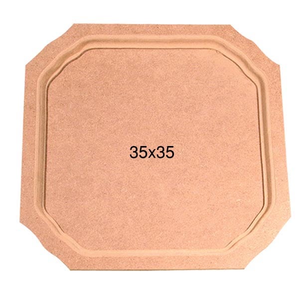 Ahşap Büyük Kare Tepsi 35x35cm T692
