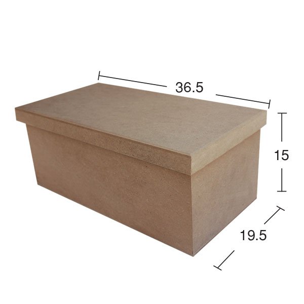 Ahşap Büyük Ayakkabı Kutusu 36,5x19,5cm KU344