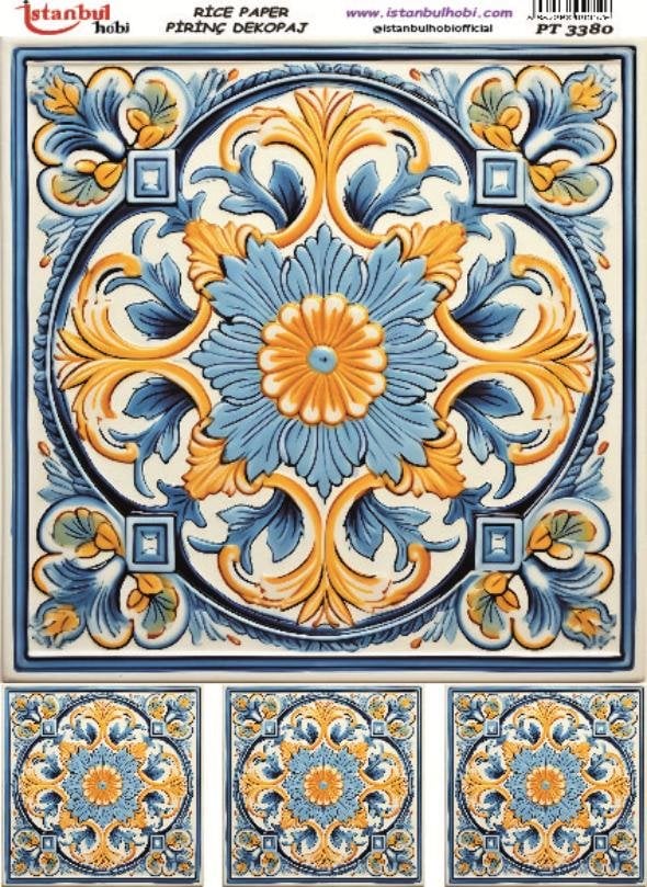 Pirinç Dekopaj Kağıdı 30x42cm PT-3380