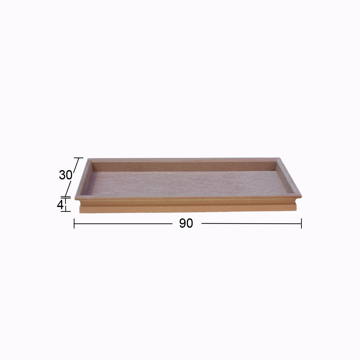 Ahşap Büyük Dikdörtgen İşlemeli Pano 90x30cm PA184