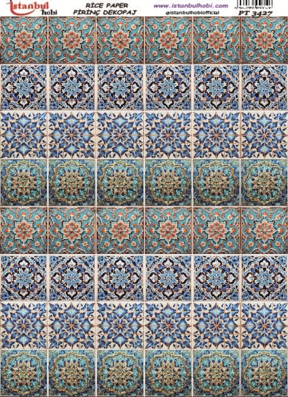 Pirinç Dekopaj Kağıdı 30x42cm PT-3427