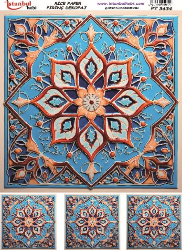 Pirinç Dekopaj Kağıdı 30x42cm PT-3434
