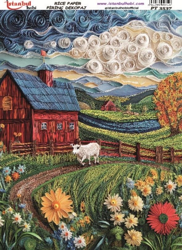 Pirinç Dekopaj Kağıdı 30x42cm PT-3537