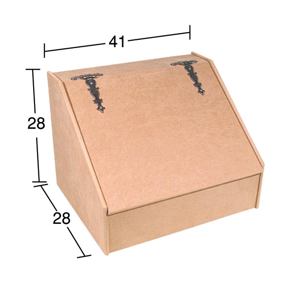 Ahşap Yamuk Ekmeklik 41x28cm E324