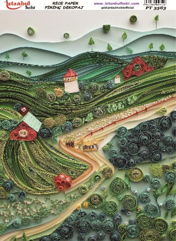 Pirinç Dekopaj Kağıdı 30x42cm PT-3563
