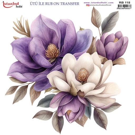 Ütü İle Rubon Transfer 30x30cm