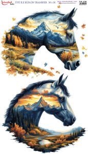 Ütü İle Rub On Transfer 30x50cm CK236