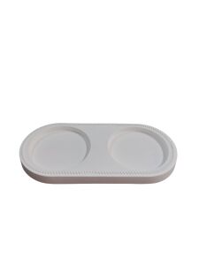 İkili Oval Tabak 19x9cm