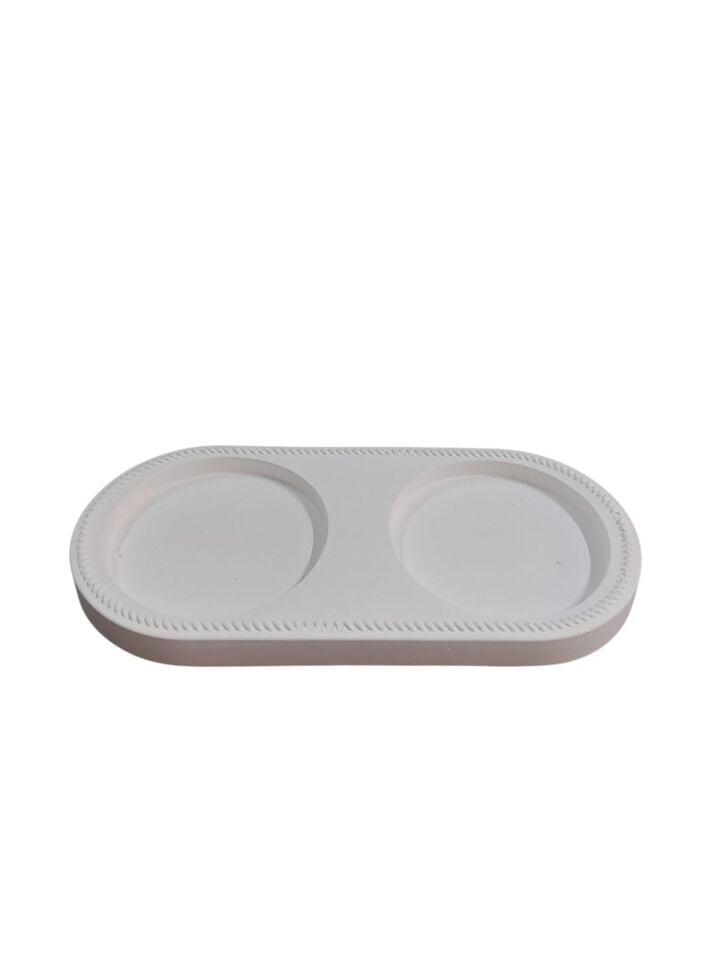 İkili Oval Tabak 19x9cm
