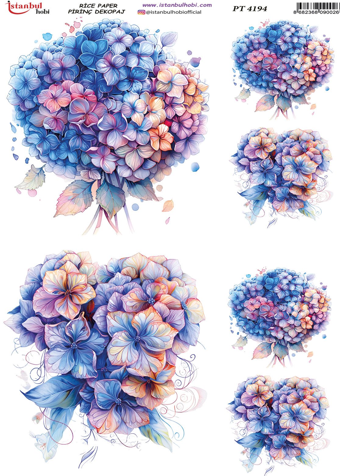 Pirinç Dekopaj Kağıdı 30x42cm PT-4194