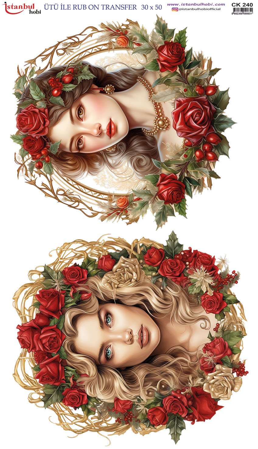 Ütü İle Rub On Transfer 30x50cm CK240