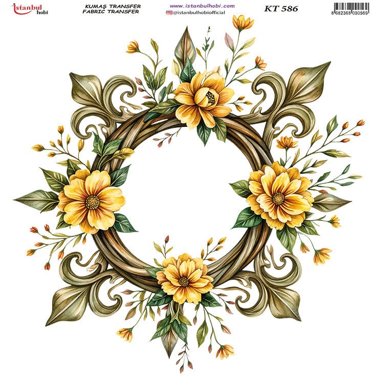 Kumaş Transfer Kağıdı 20x20cm KT-586