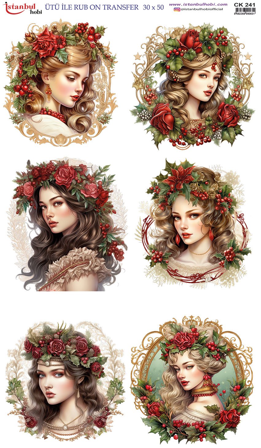 Ütü İle Rub On Transfer 30x50cm CK241