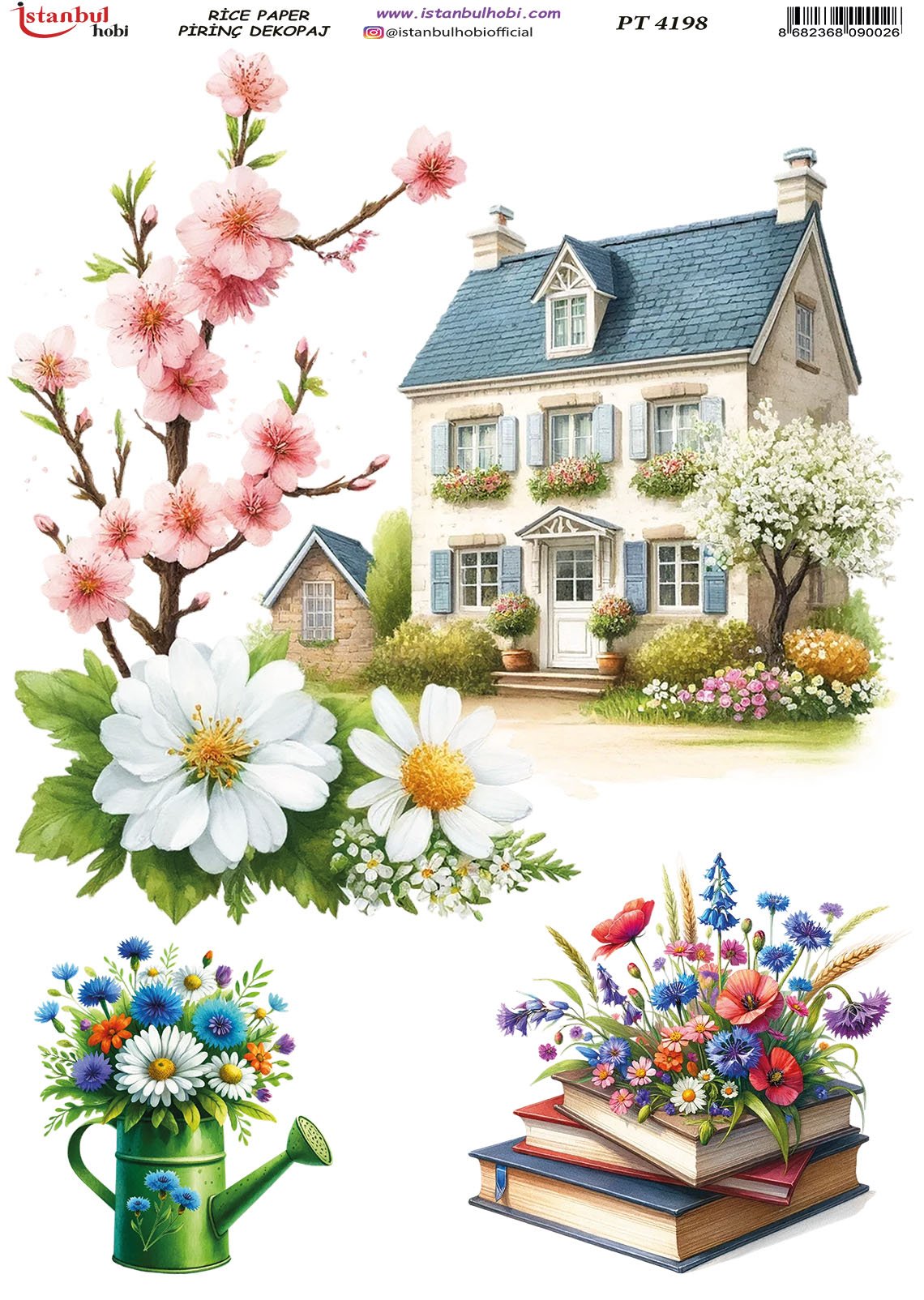 Pirinç Dekopaj Kağıdı 30x42cm PT-4198