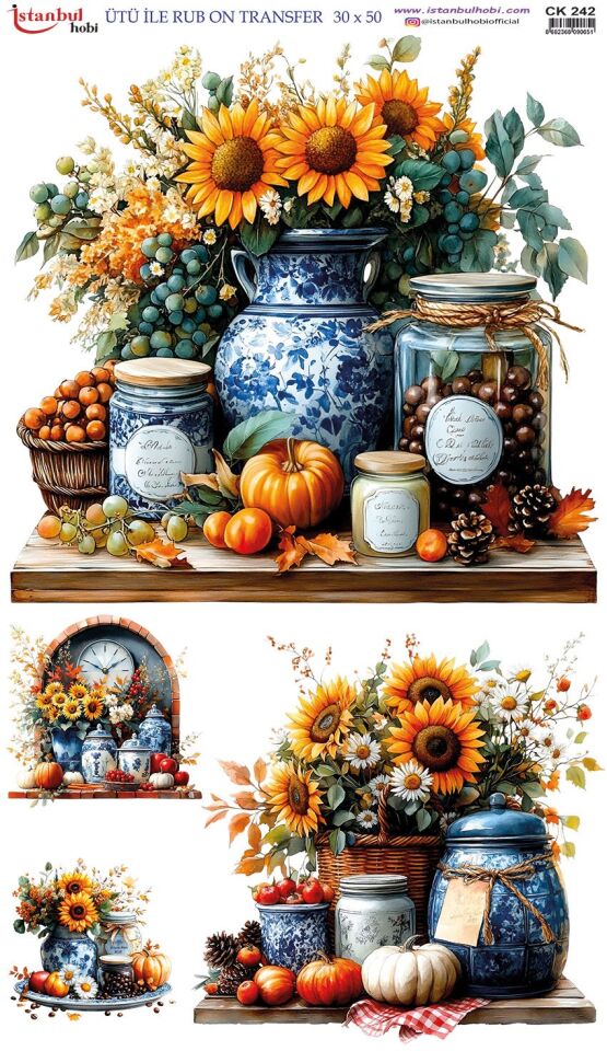 Ütü İle Rub On Transfer 30x50cm CK242