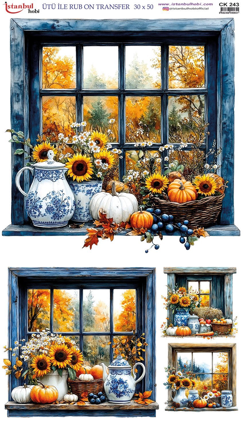 Ütü İle Rub On Transfer 30x50cm CK243