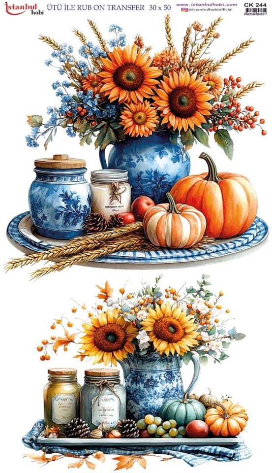 Ütü İle Rub On Transfer 30x50cm CK244