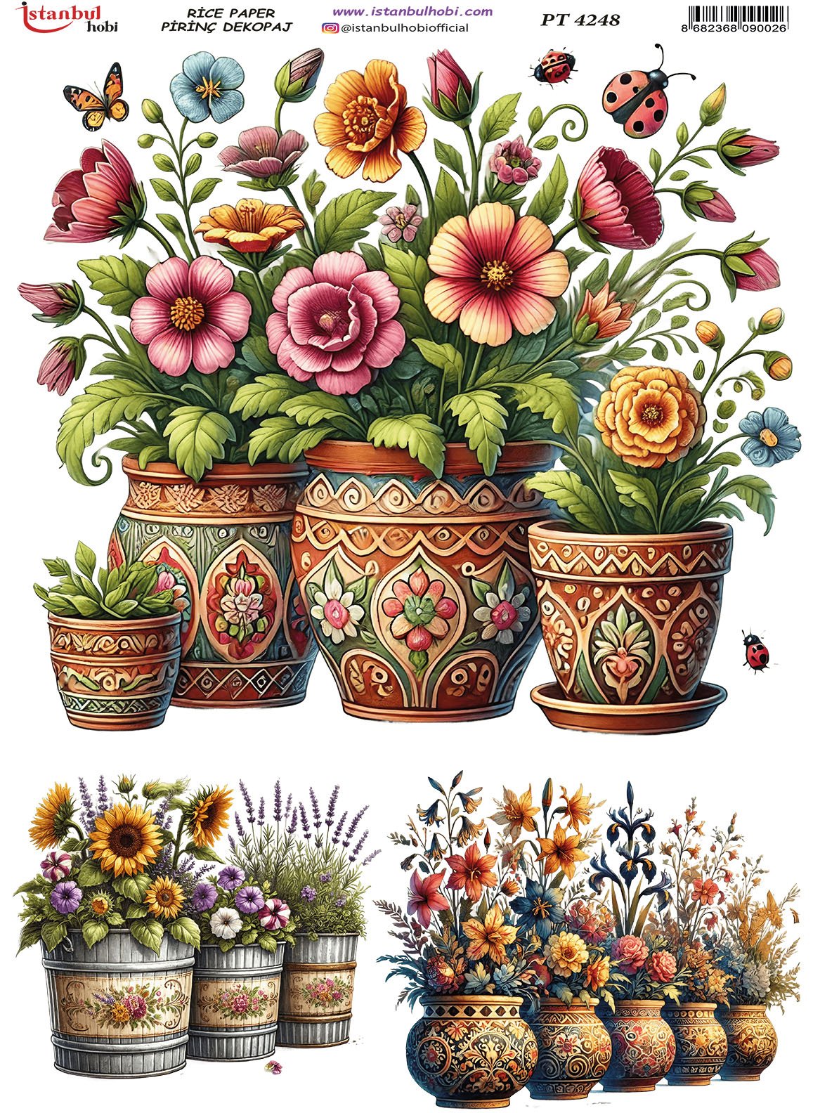 Pirinç Dekopaj Kağıdı 30x42cm PT-4248