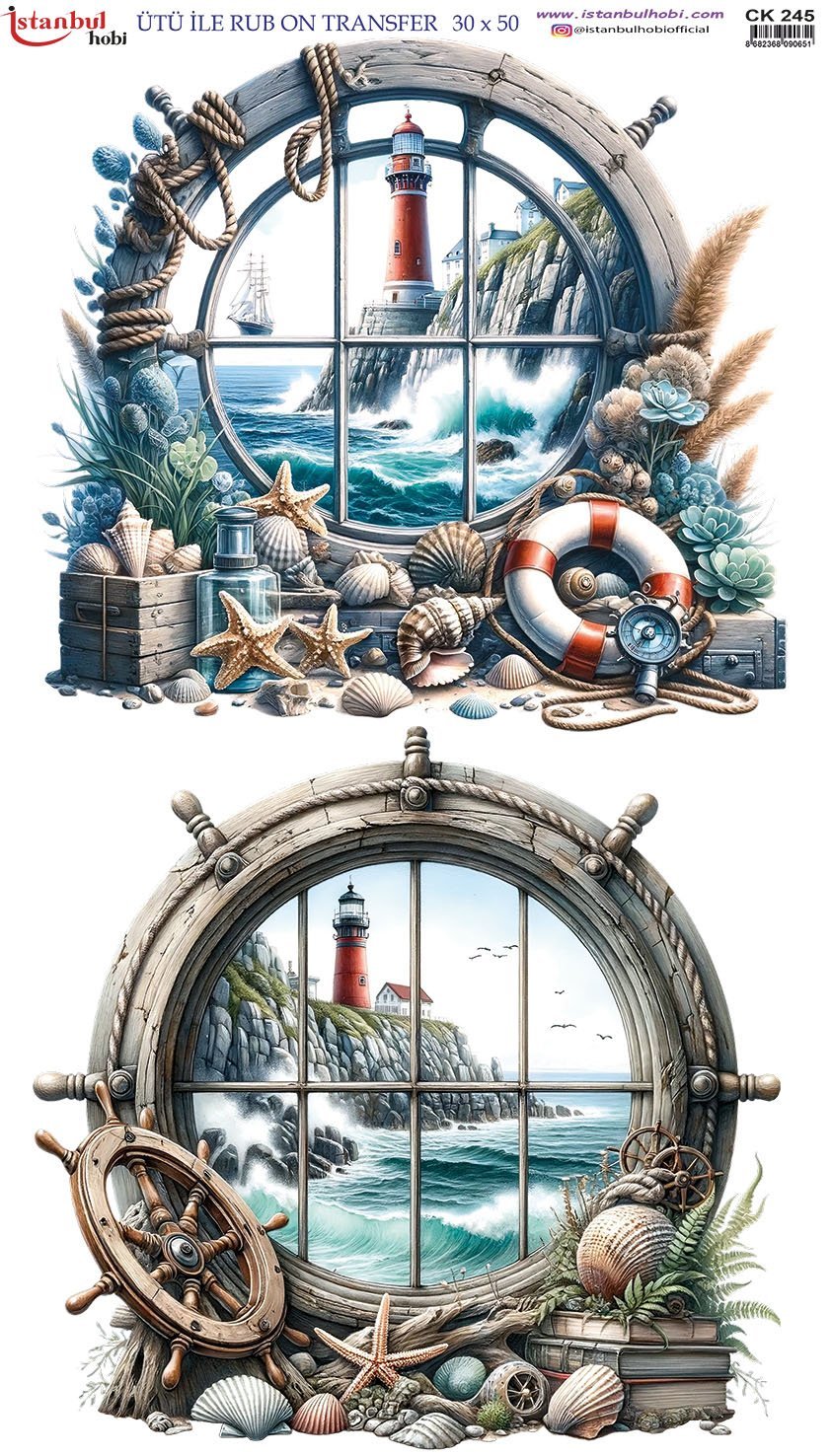 Ütü İle Rub On Transfer 30x50cm CK245