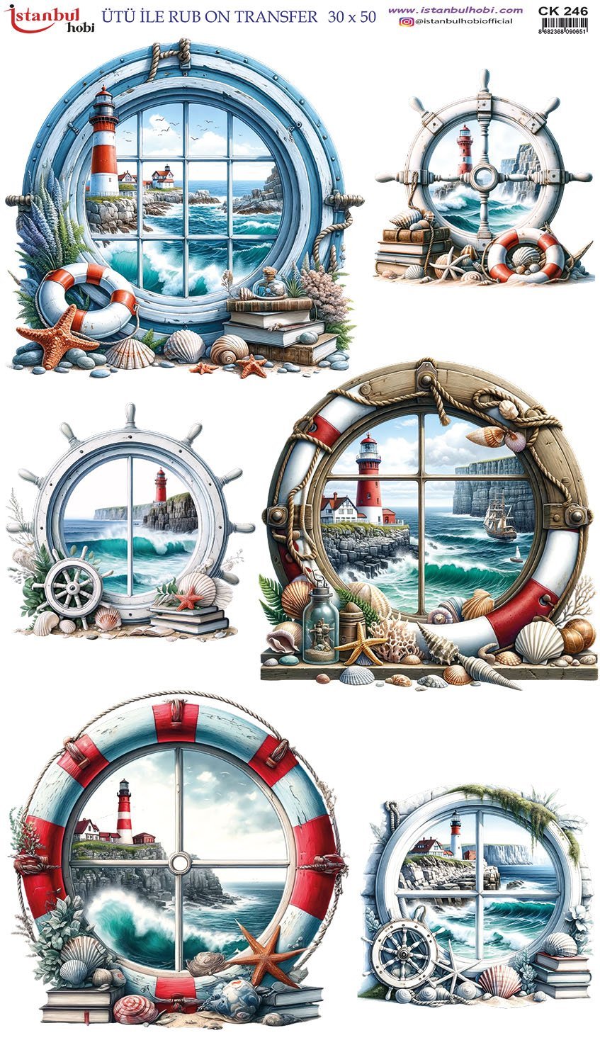 Ütü İle Rub On Transfer 30x50cm CK246