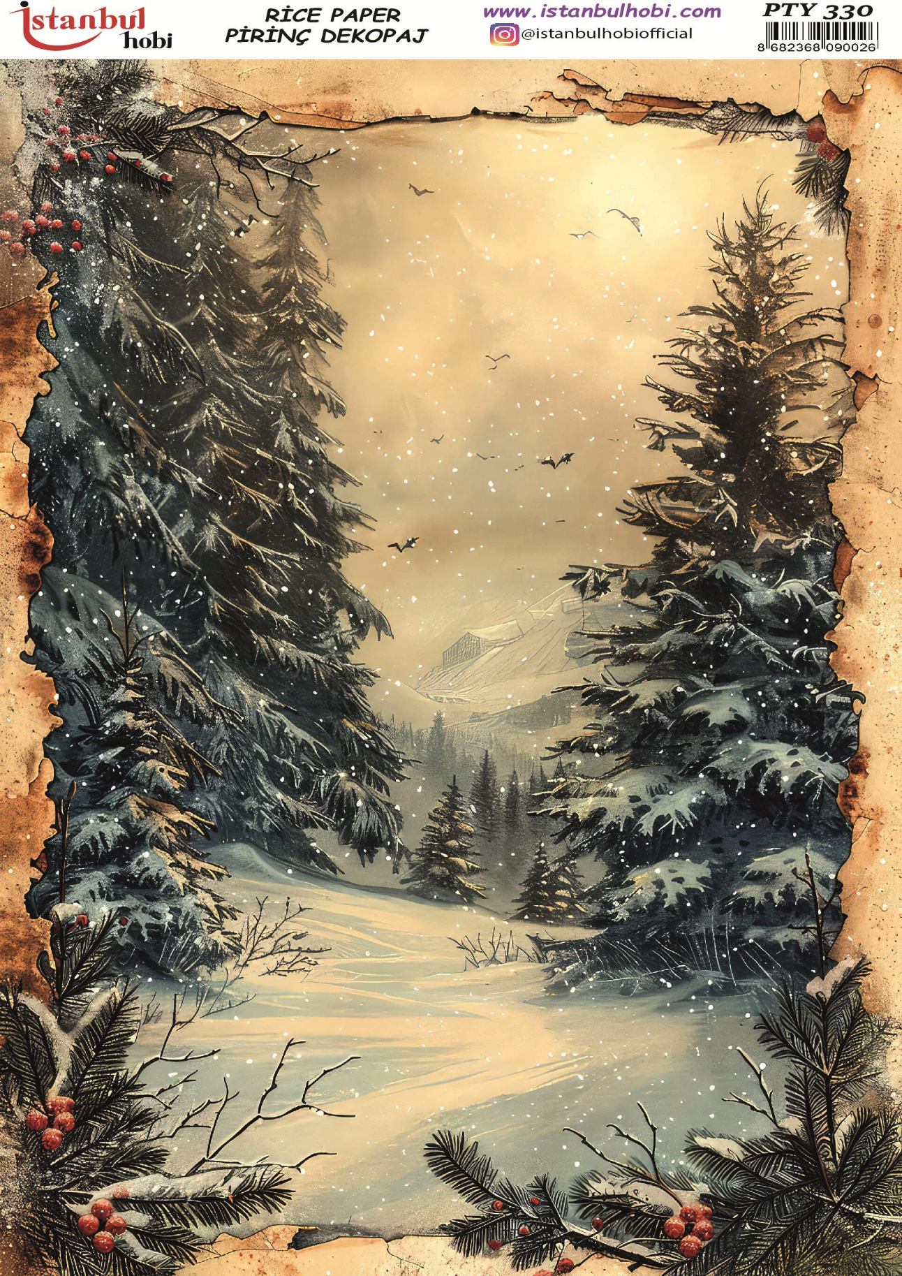 Pirinç Dekopaj Kağıdı 30x42cm PTY-330