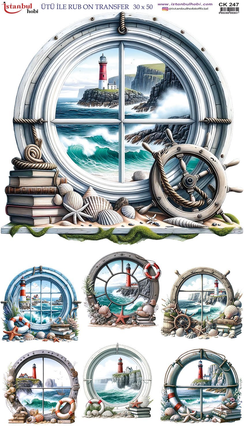 Ütü İle Rub On Transfer 30x50cm CK247