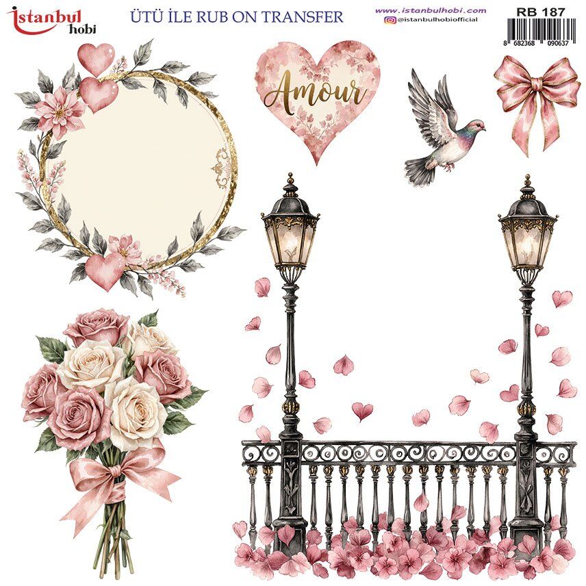 Ütü İle Rub On Transfer 30x30cm RB187