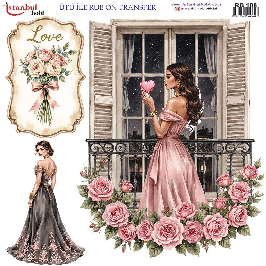 Ütü İle Rub On Transfer 30x30cm RB188