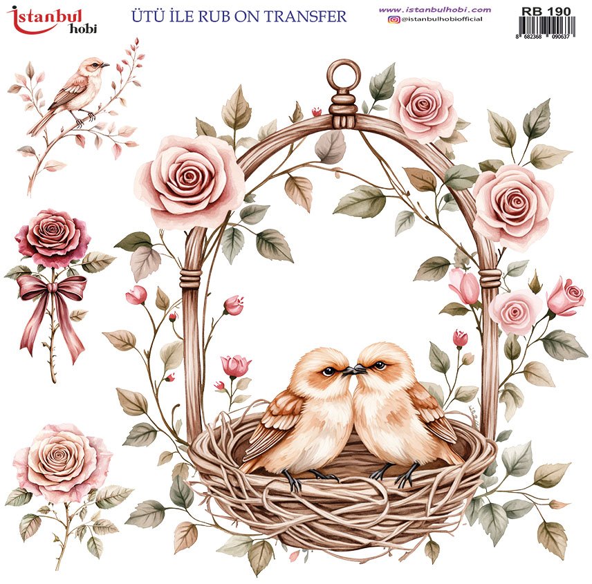 Ütü İle Rub On Transfer 30x30cm RB190