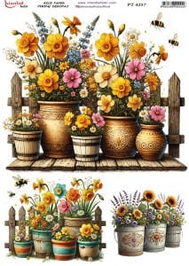 Pirinç Dekopaj Kağıdı 30x42cm PT-4257