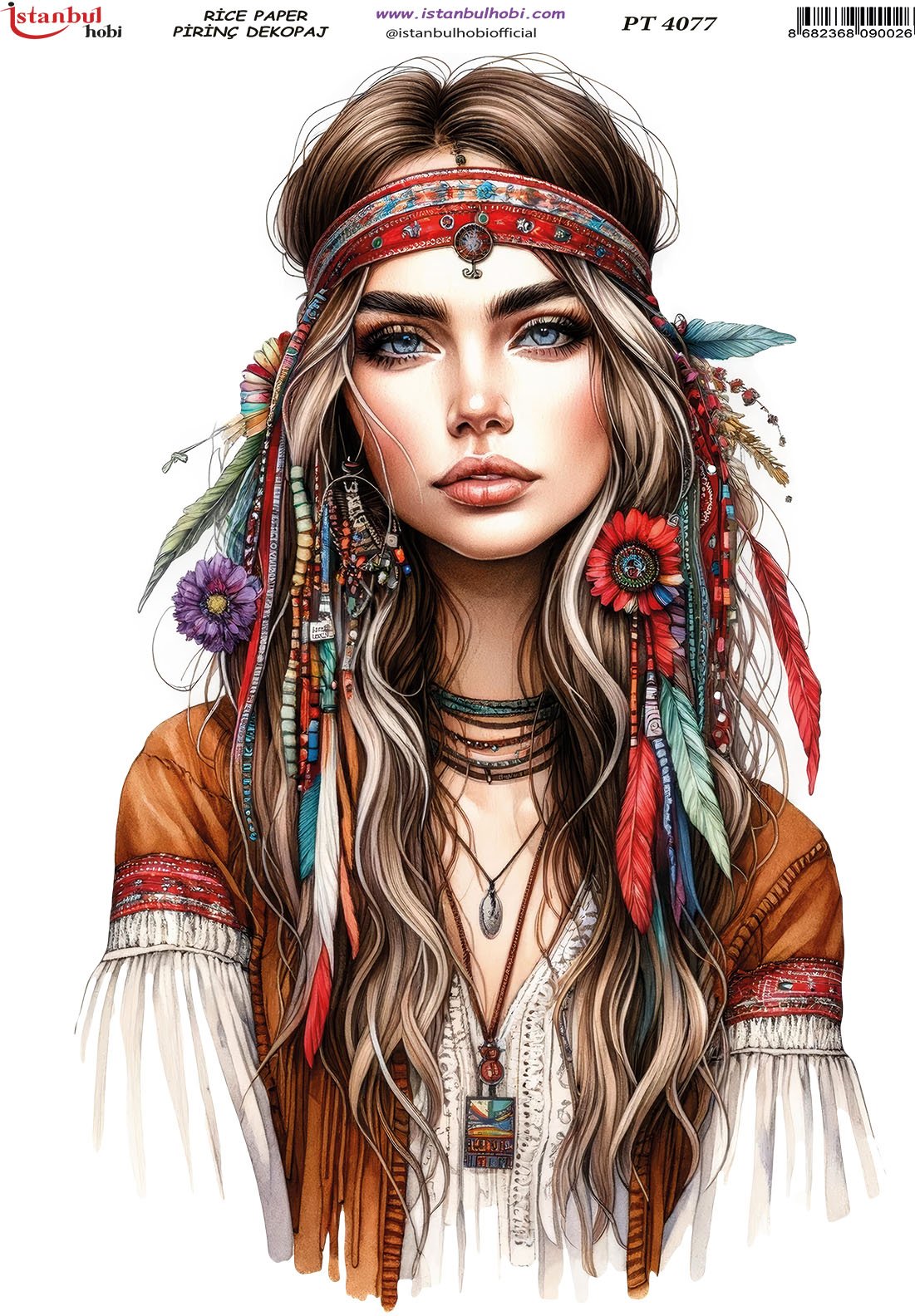 Pirinç Dekopaj Kağıdı 30x42cm PT-4077