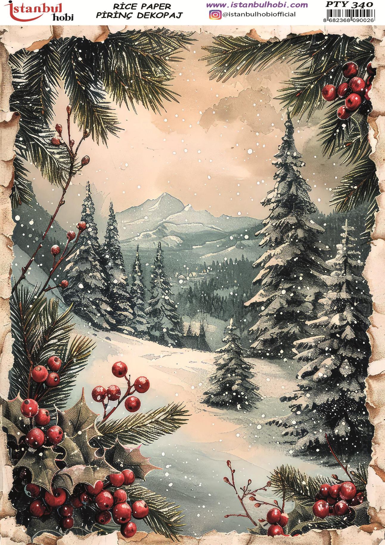 Pirinç Dekopaj Kağıdı 30x42cm PTY-340