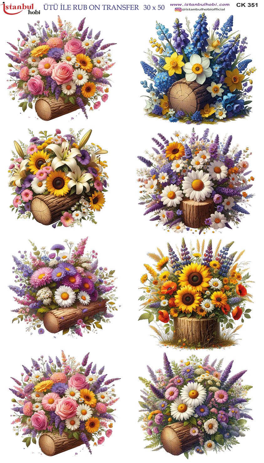 Ütü İle Rub On Transfer 30x50cm CK351