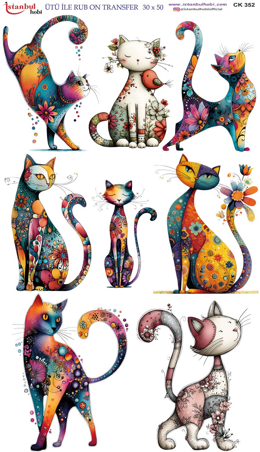 Ütü İle Rub On Transfer 30x50cm CK352