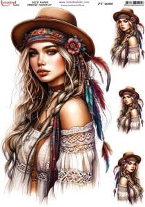 Pirinç Dekopaj Kağıdı 30x42cm PT-4080