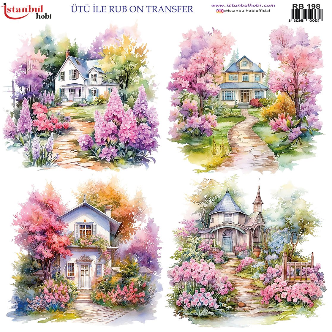 Ütü İle Rub On Transfer 30x30cm RB198