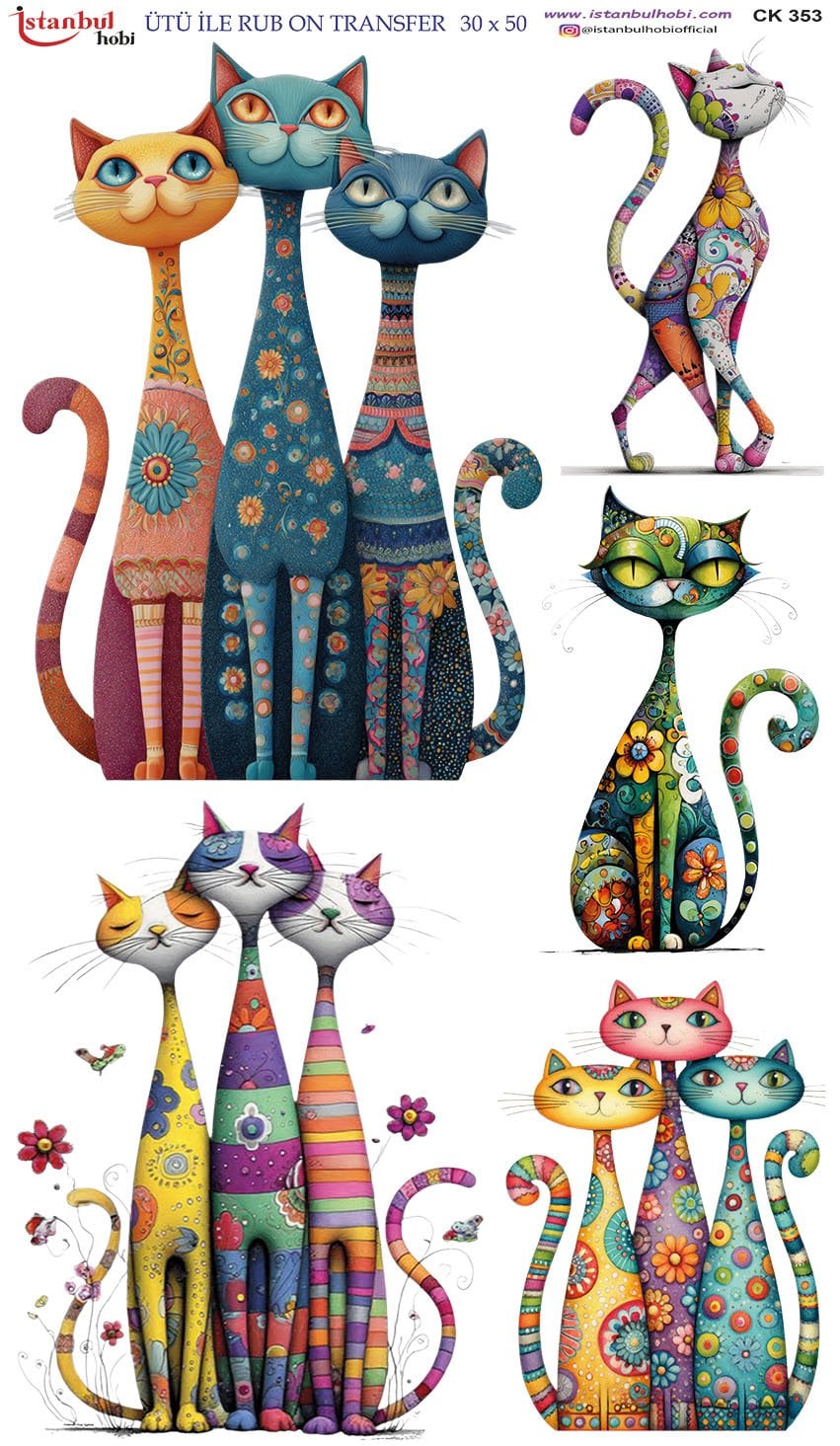 Ütü İle Rub On Transfer 30x50cm CK353