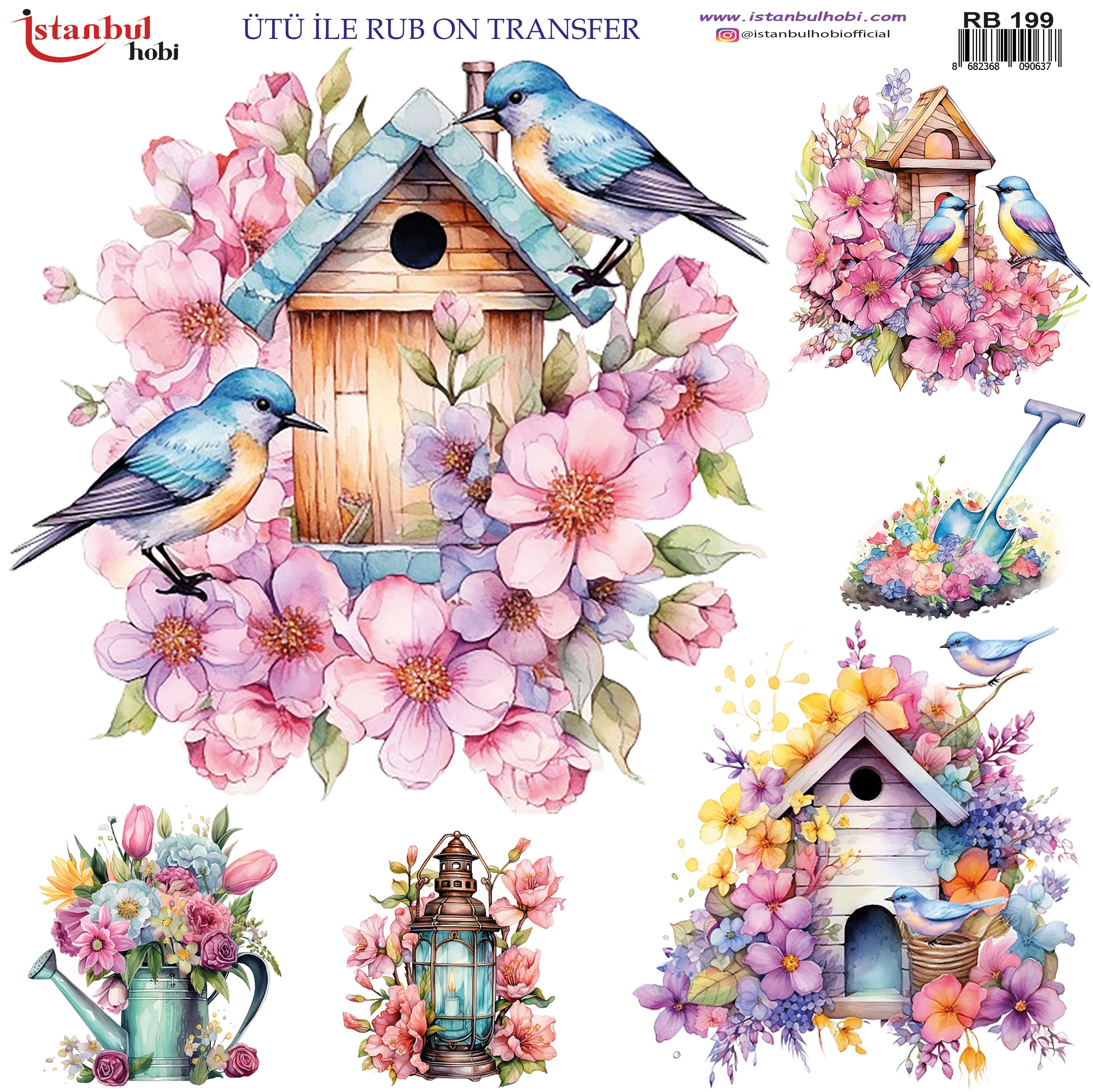 Ütü İle Rub On Transfer 30x30cm RB199