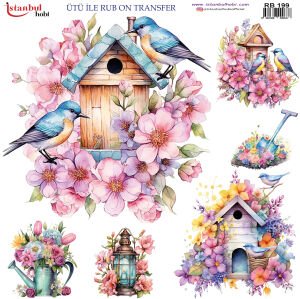 Ütü İle Rub On Transfer 30x30cm RB199