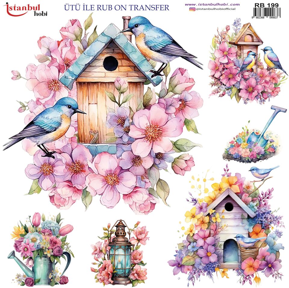 Ütü İle Rub On Transfer 30x30cm RB199