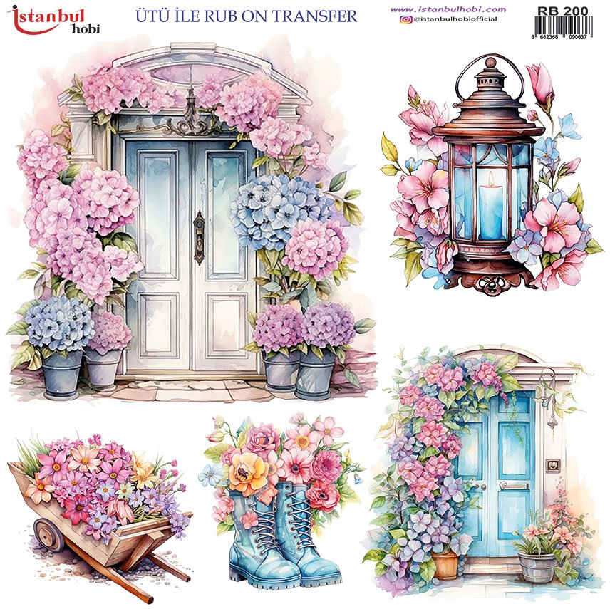 Ütü İle Rub On Transfer 30x30cm RB200