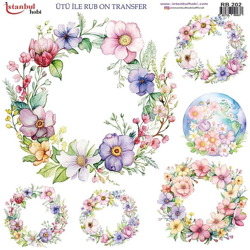 Ütü İle Rub On Transfer 30x30cm RB202
