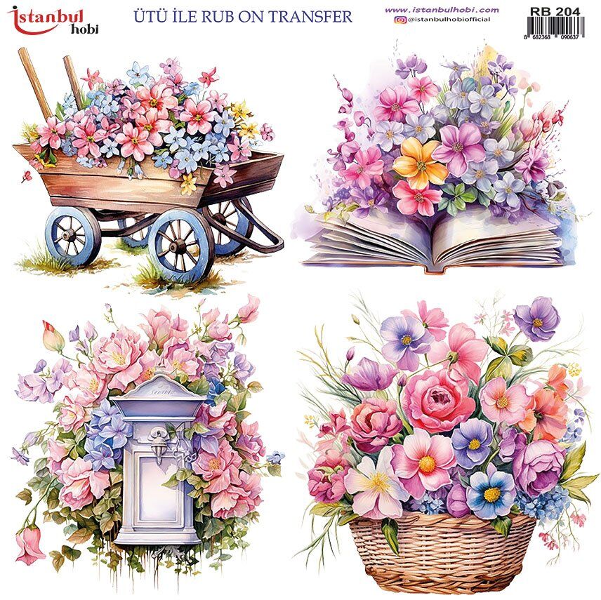 Ütü İle Rub On Transfer 30x30cm RB204