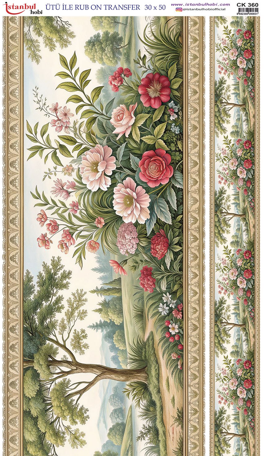 Ütü İle Rub On Transfer 30x50cm CK360