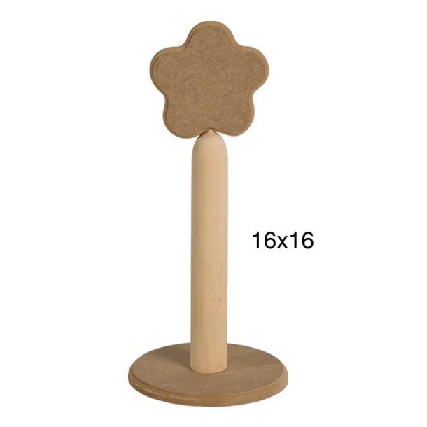 Ahşap Papatya Dik Havluluk 16cm F751
