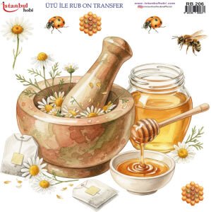 Ütü İle Rub On Transfer 30x30cm RB206