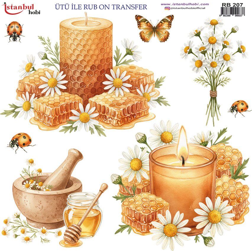 Ütü İle Rub On Transfer 30x30cm RB207