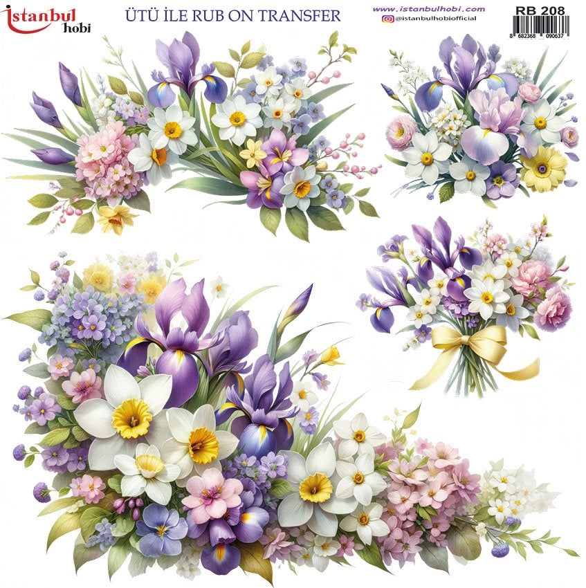 Ütü İle Rub On Transfer 30x30cm RB208